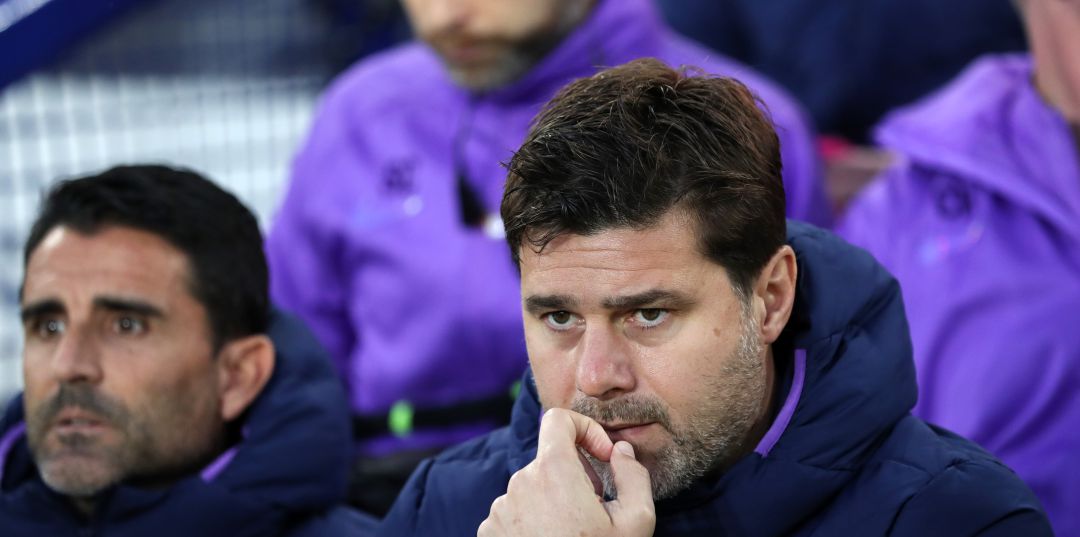 Pochettino, durante un partido con el Tottenham Pochettino, durante un partido con el Tottenham