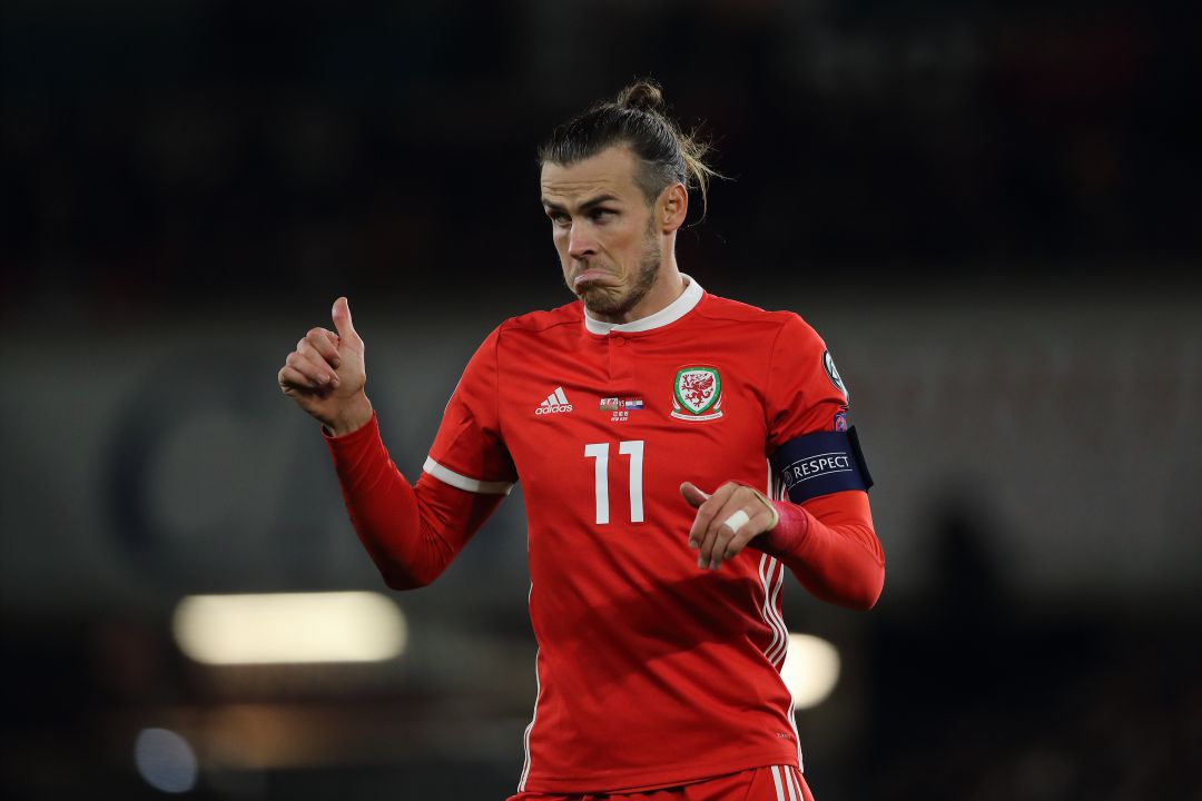 Gareth Bale durante un partido con Gales Gareth Bale durante un partido con Gales