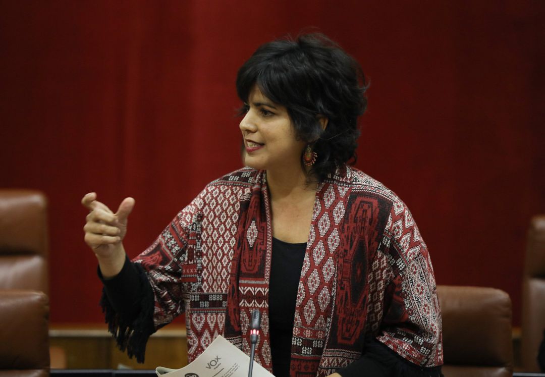 La presidenta del grupo parlamentario de Adelante Andalucía y coordinadora general de Podemos Andalucía, Teresa Rodríguez La presidenta del grupo parlamentario de Adelante Andalucía y coordinadora general de Podemos Andalucía, Teresa Rodríguez