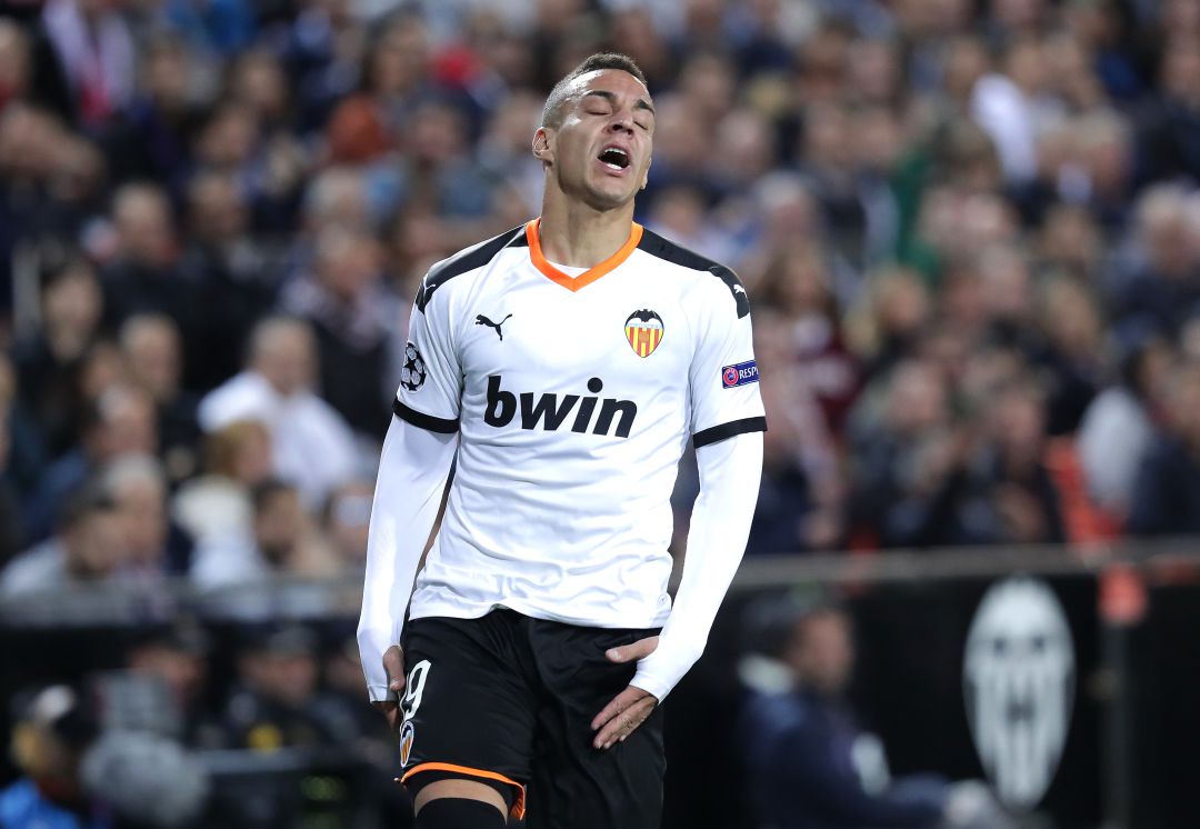 Rodrigo Moreno al lesionarse en el último partido ante el Granada Rodrigo Moreno al lesionarse en el último partido ante el Granada