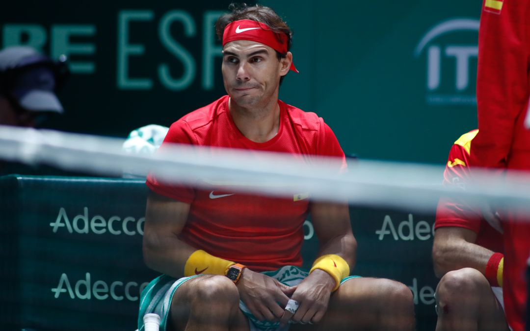 Rafa Nadal, durante un partido de España en la Copa Davis Rafa Nadal, durante un partido de España en la Copa Davis