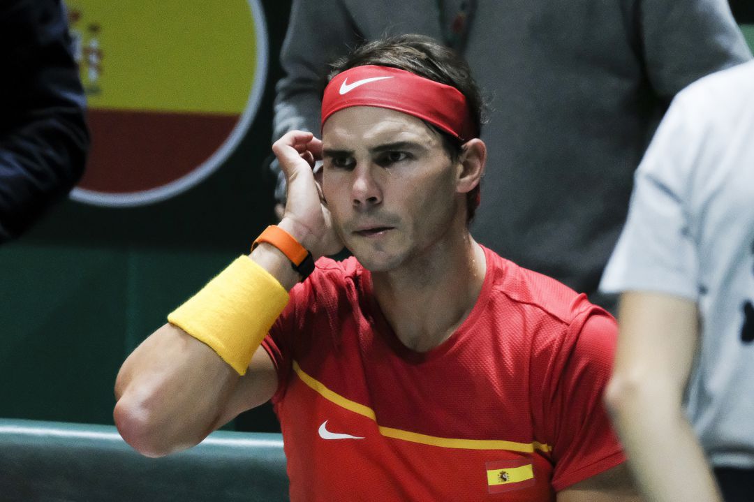 Rafa Nadal, durante un partido de España en la Copa Davis Rafa Nadal, durante un partido de España en la Copa Davis