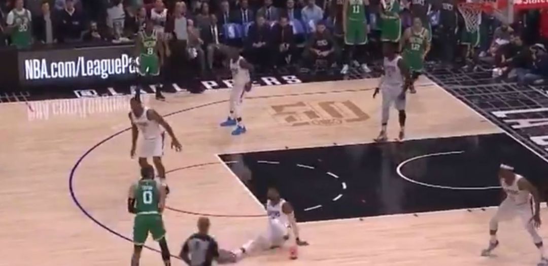 Imagen del triple de Jayson Tatum que forzó la prórroga Imagen del triple de Jayson Tatum que forzó la prórroga