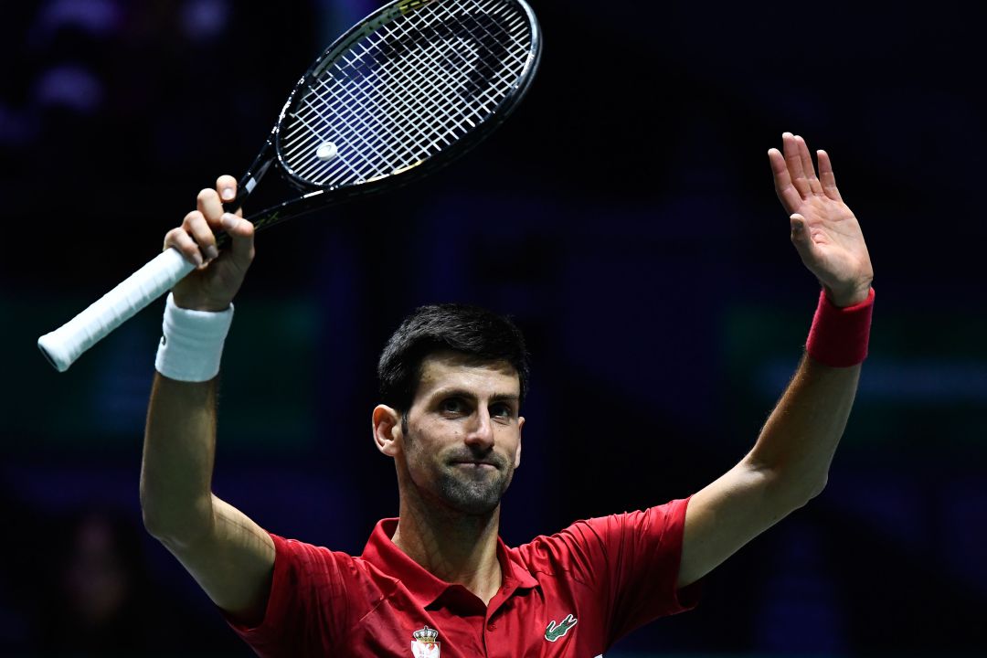 Djokovic, durante la Copa Davis Djokovic, durante la Copa Davis