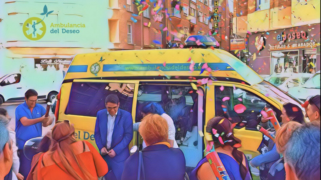 Una boda en una ambulancia para cumplir el último deseo del padre del novio