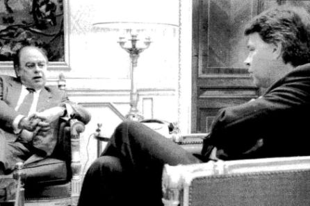 Pujol y González en la Moncloa. Pujol y González en la Moncloa.