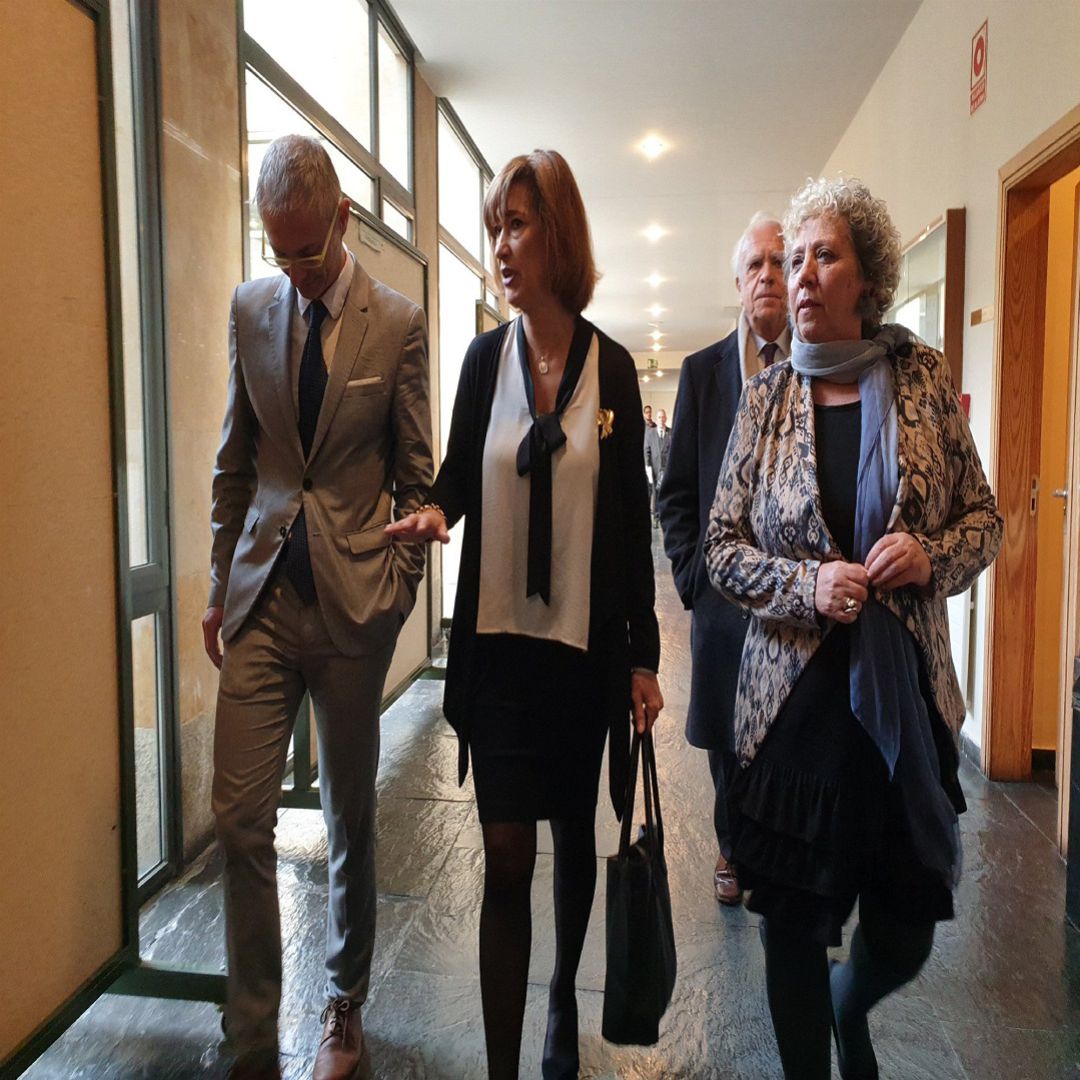 La Secretario de Estado de Empleo, Yalanda Valdeolivas (en el centro) en su visita a la USAL La Secretario de Estado de Empleo, Yalanda Valdeolivas (en el centro) en su visita a la USAL