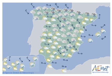 El sábado comienzan a abrirse claros por la costa mediterránea y atlántica. El sábado comienzan a abrirse claros por la costa mediterránea y atlántica.