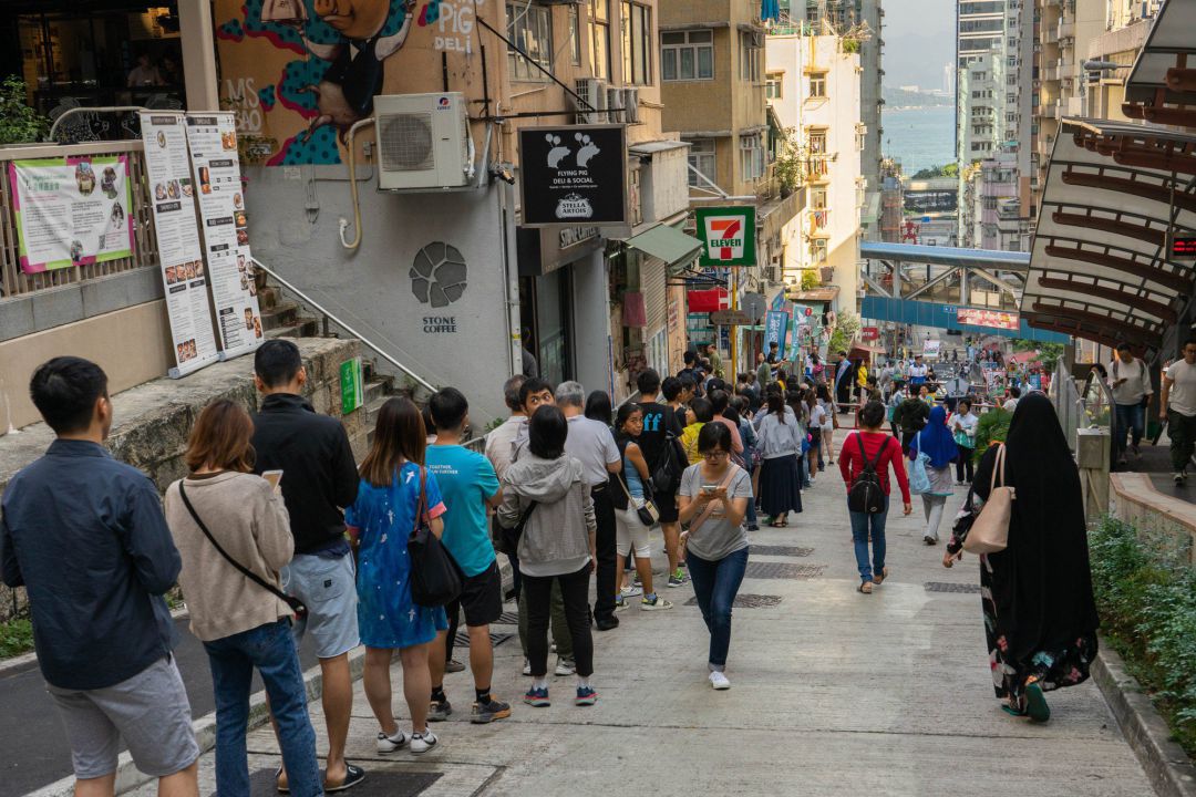 Largas colas para votar en Hong Kong Largas colas para votar en Hong Kong