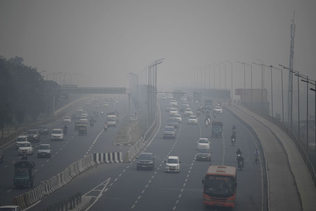 Una autopista cercana a Nueva Delhi (India), el pasado 14 de noviembre. Una autopista cercana a Nueva Delhi (India), el pasado 14 de noviembre.