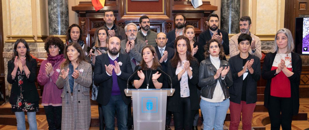 Acto de la Corporación municipal con motivo del Día contra la violencia machista Acto de la Corporación municipal con motivo del Día contra la violencia machista