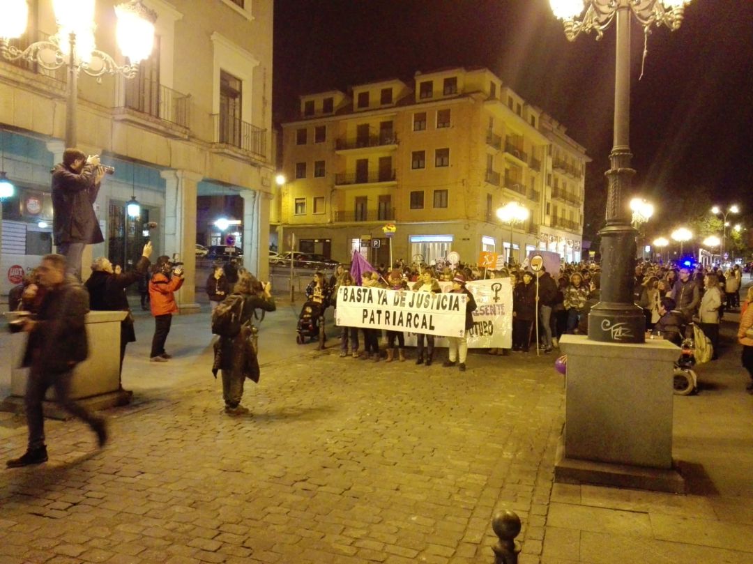 Manifestación en la Avenida del Acueducto Manifestación en la Avenida del Acueducto