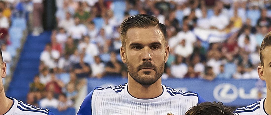 Pichu Atienza, en un partido con el Real Zaragoza Pichu Atienza, en un partido con el Real Zaragoza