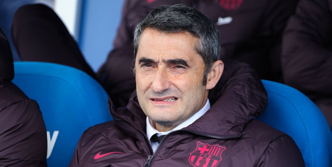 Ernesto Valverde, durante el partido de Butarque Ernesto Valverde, durante el partido de Butarque