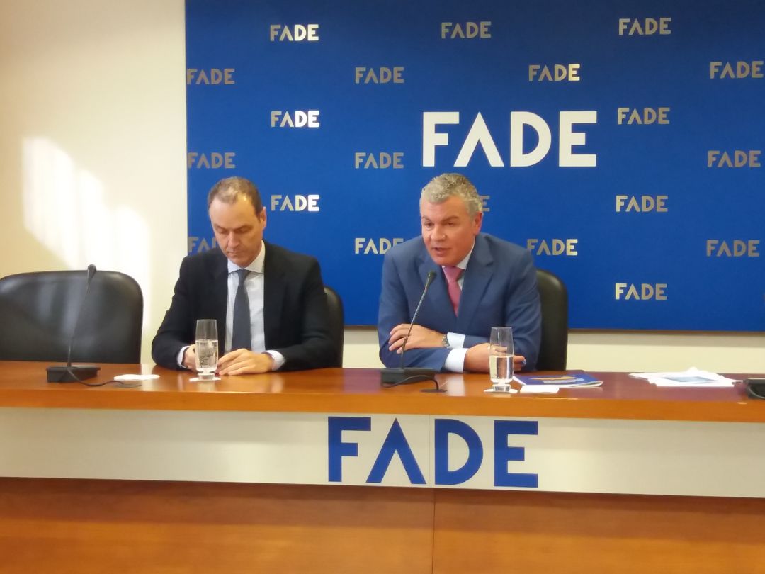 El Presidente de FADE, Belarmino Feito, comparece ante los medios en compañía del Director General, Alberto González El Presidente de FADE, Belarmino Feito, comparece ante los medios en compañía del Director General, Alberto González