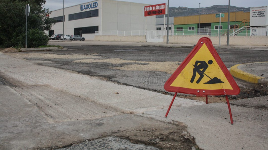 Obras de mejora del polígono industrial de Rótova con una inversión de más de 190.000 euros