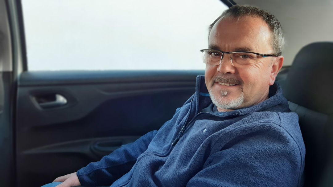 Ramón Alcaraz, presidente de la Gremial del Taxi de Granada, durante la entrevista mantenida Ramón Alcaraz, presidente de la Gremial del Taxi de Granada, durante la entrevista mantenida