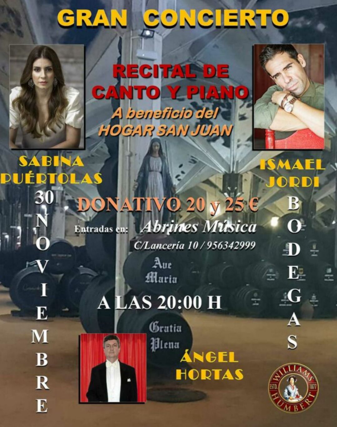 Cartel del concierto benéfico en beneficio del Hogar San Juan Cartel del concierto benéfico en beneficio del Hogar San Juan