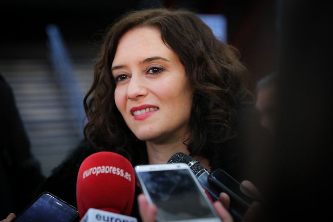 La presidenta de la Comunidad de Madrid, Isabel Díaz Ayuso La presidenta de la Comunidad de Madrid, Isabel Díaz Ayuso