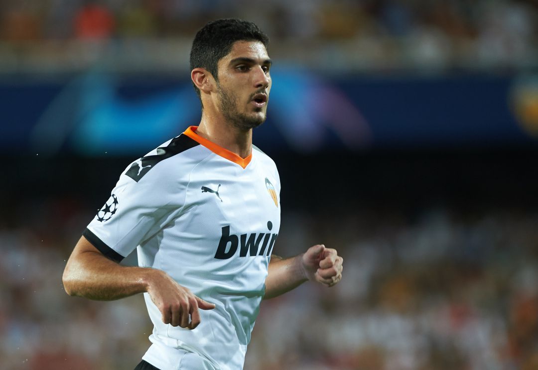 Gonçalo Guedes, con el Valencia. Gonçalo Guedes, con el Valencia.