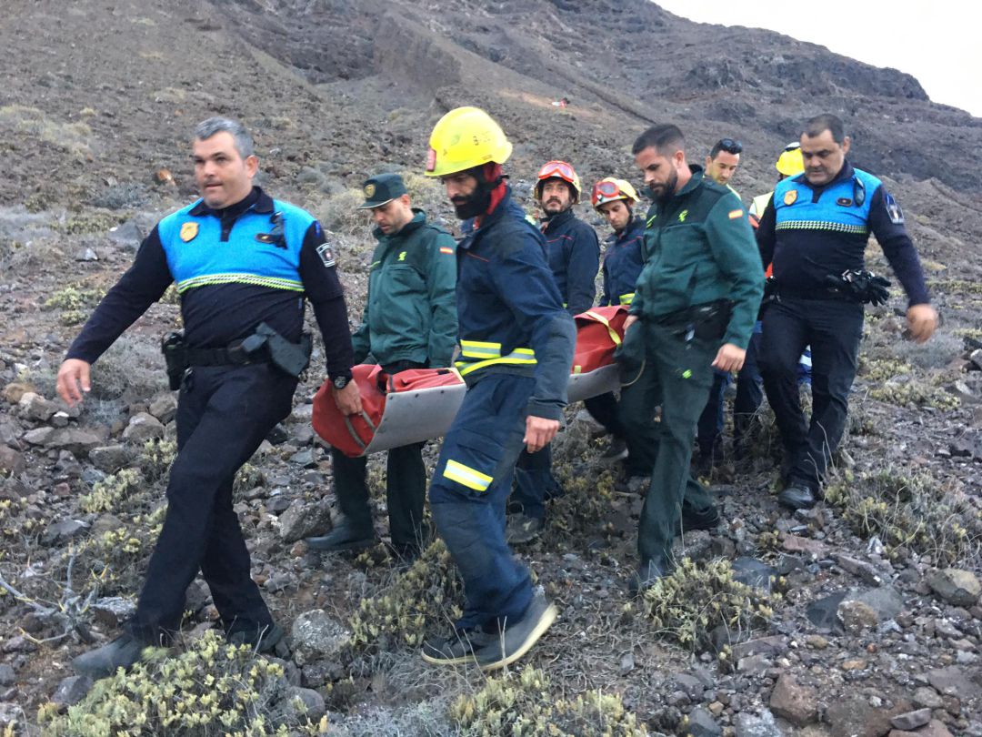 Rescate del parapentista. Rescate del parapentista.