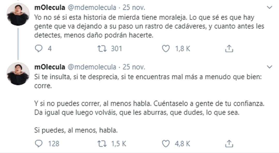 Una mujer relata en Twitter su historia Una mujer relata en Twitter su historia