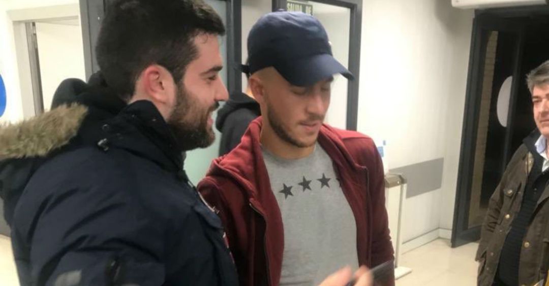 Eden Hazard, a su salida de la Clínica Sanitas de La Moraleja Eden Hazard, a su salida de la Clínica Sanitas de La Moraleja
