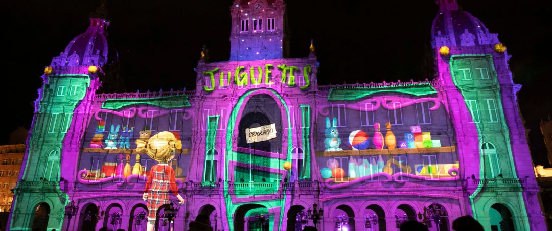 Vídeo mapping en María Pita Vídeo mapping en María Pita