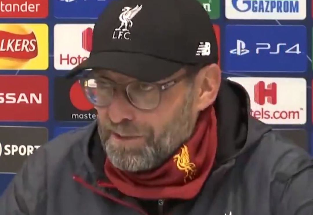 Jürgen Klopp, durante la rueda de prensa Jürgen Klopp, durante la rueda de prensa