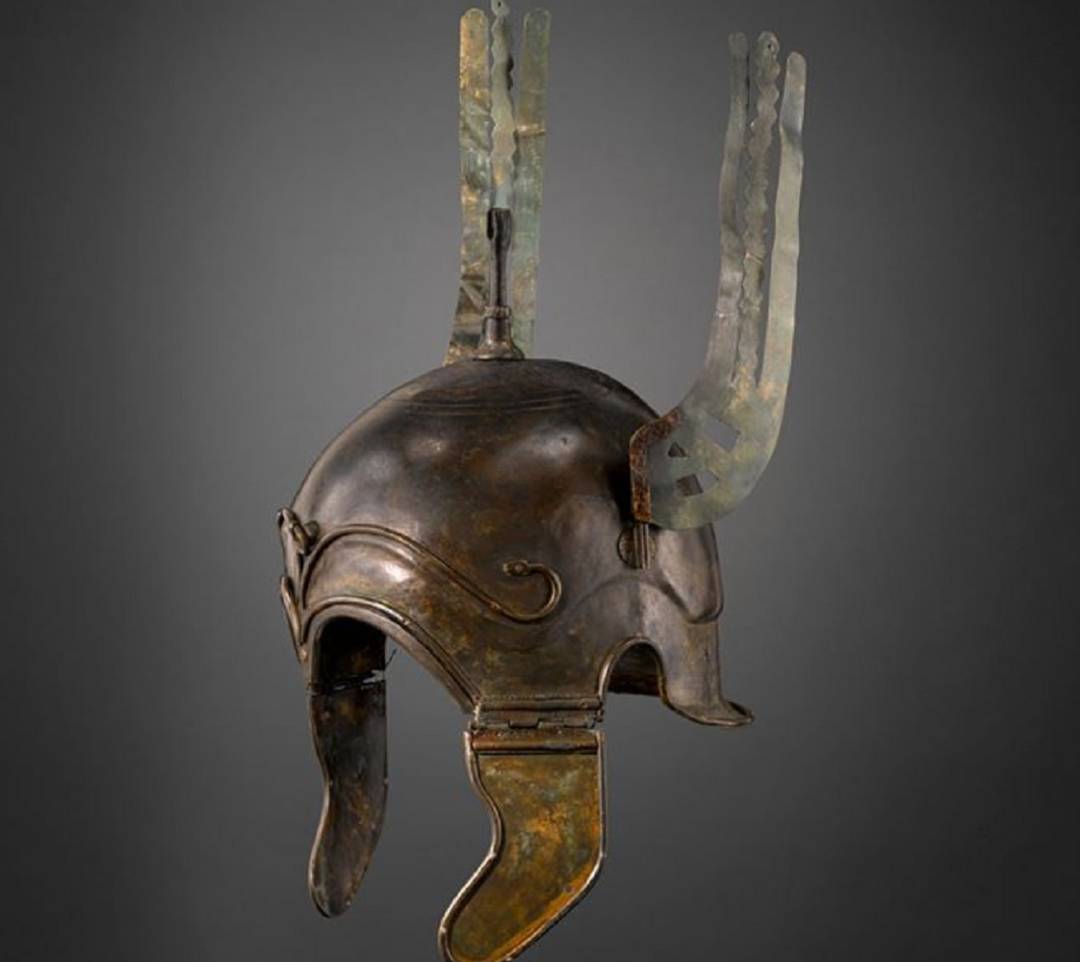 Uno de los cascos celtíberos de bronce recuperados del yacimiento de Aranda de Moncayo Uno de los cascos celtíberos de bronce recuperados del yacimiento de Aranda de Moncayo