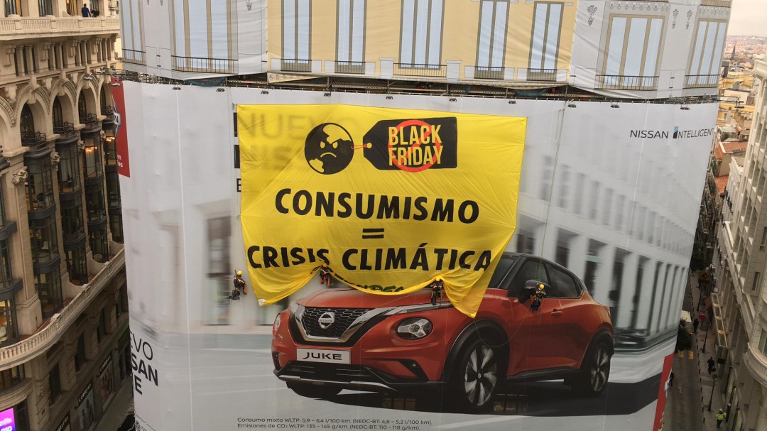 Greenpeace avisa: este es un viernes negro para el planeta