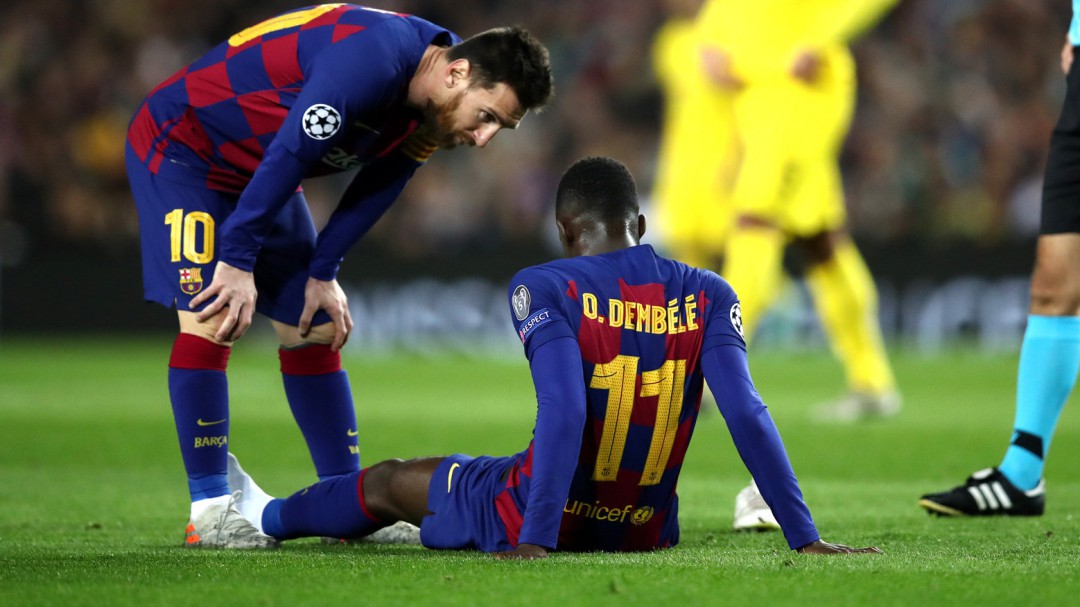 Dembélé estará diez semanas de baja