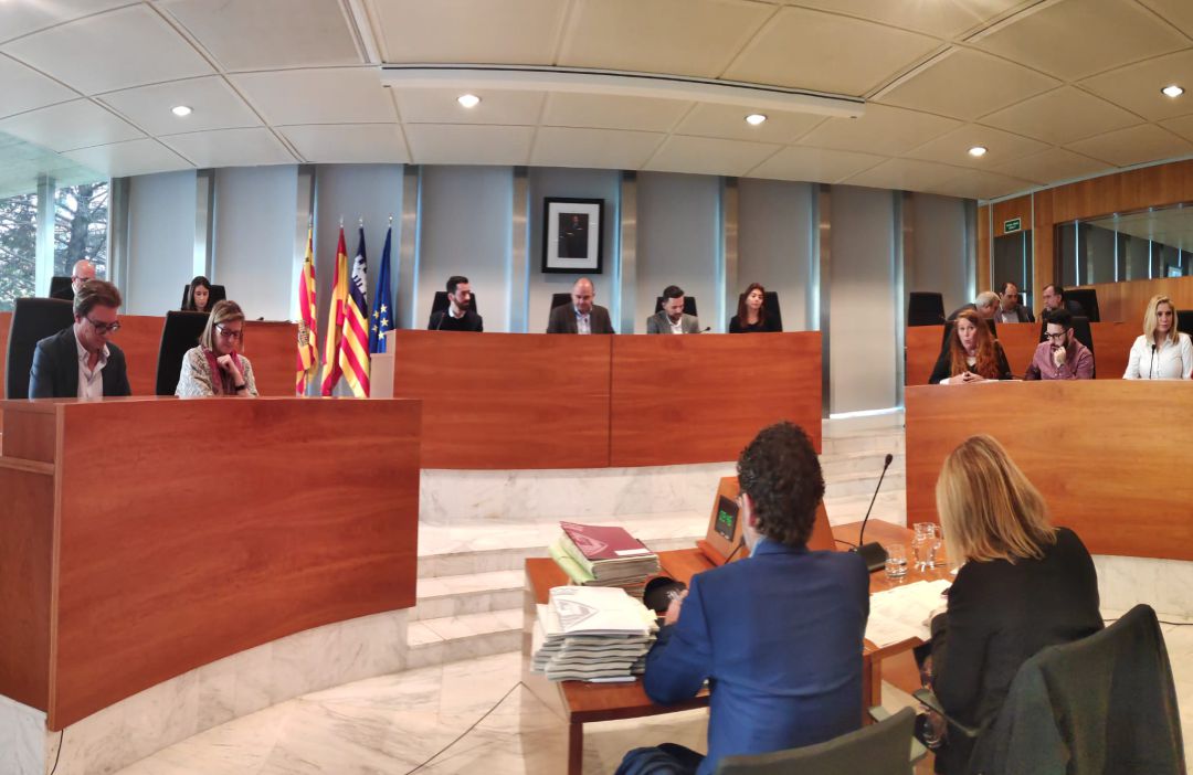 Imagen del pleno del Consell de Ibiza Imagen del pleno del Consell de Ibiza