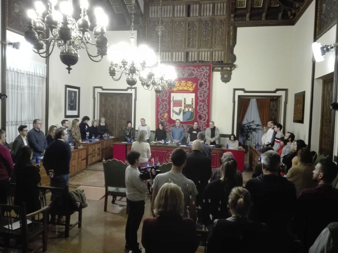 Minuto de silencio por las víctimas de la violencia machista en el Pleno de Presupuestos del Ayuntamiento de Zamora Minuto de silencio por las víctimas de la violencia machista en el Pleno de Presupuestos del Ayuntamiento de Zamora
