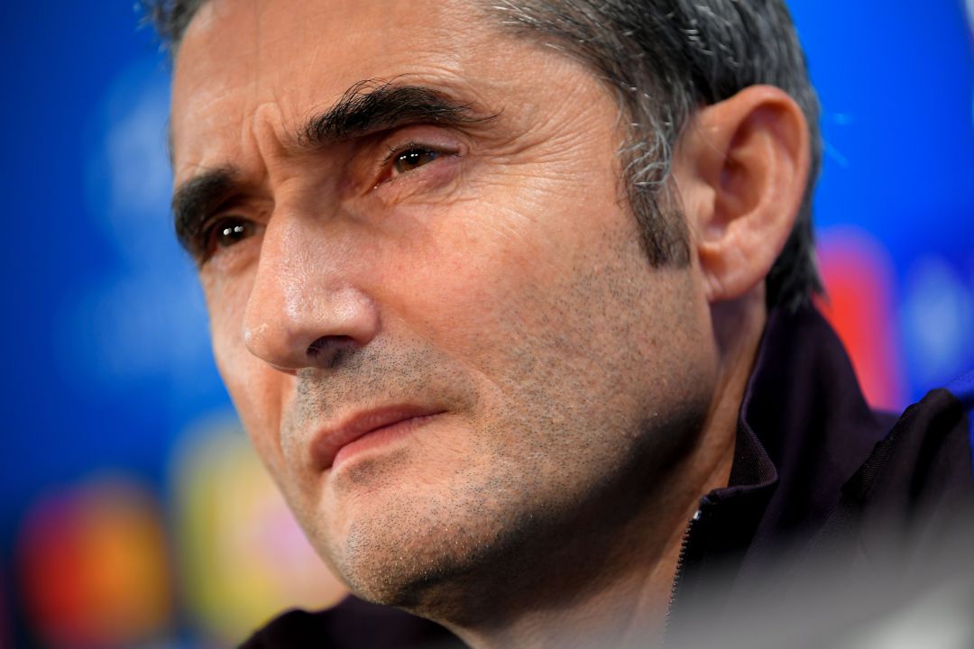 Valverde, durante la rueda de prensa. Valverde, durante la rueda de prensa.