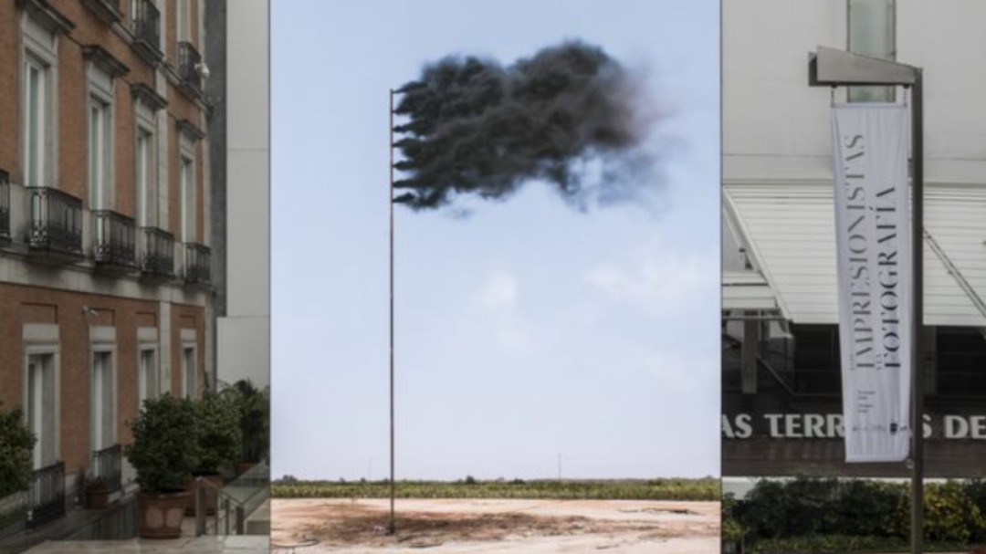 Una bandera negra en el Thyssen alerta de un mundo en llamas