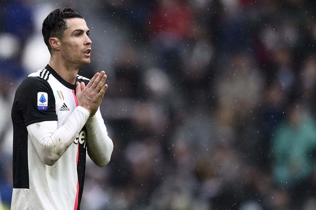 Cristiano Ronaldo, durante un partido de la Serie A. Cristiano Ronaldo, durante un partido de la Serie A.