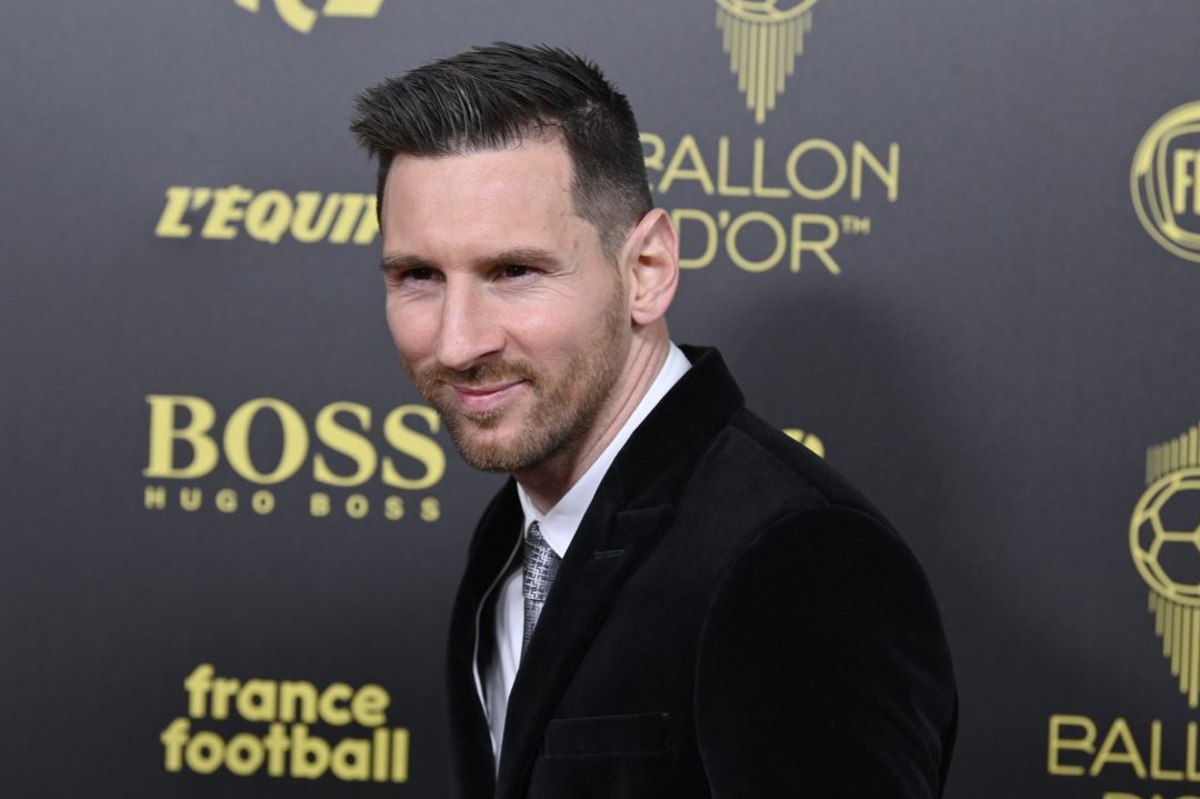 Messi, durante la gala del Balón de Oro. Messi, durante la gala del Balón de Oro.