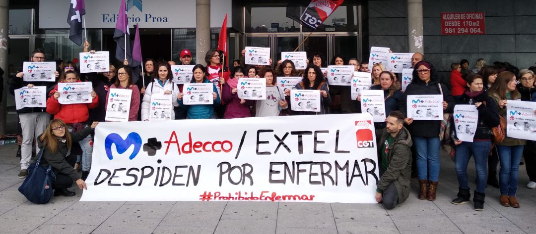 Movilización de los trabajadores de Extel Movilización de los trabajadores de Extel