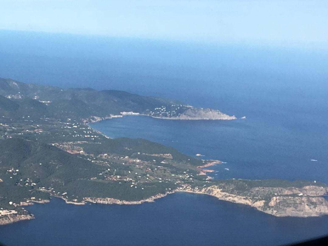 Vista aérea del litoral de Ibiza Vista aérea del litoral de Ibiza