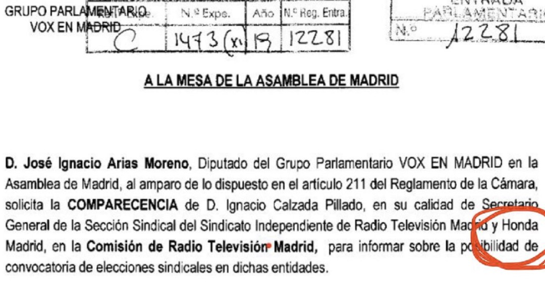 La nueva 'Honda Madrid' de Vox