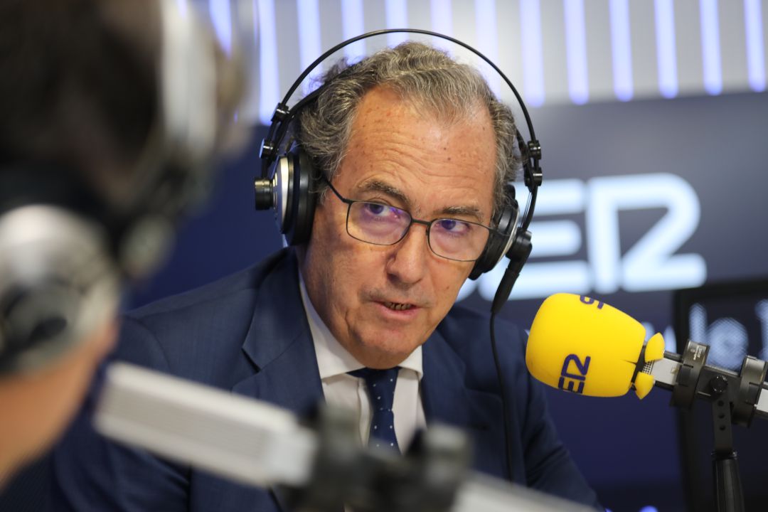 El consejero Enrique Ossorio, durante su entrevista en La Ventana de Madrid El consejero Enrique Ossorio, durante su entrevista en La Ventana de Madrid