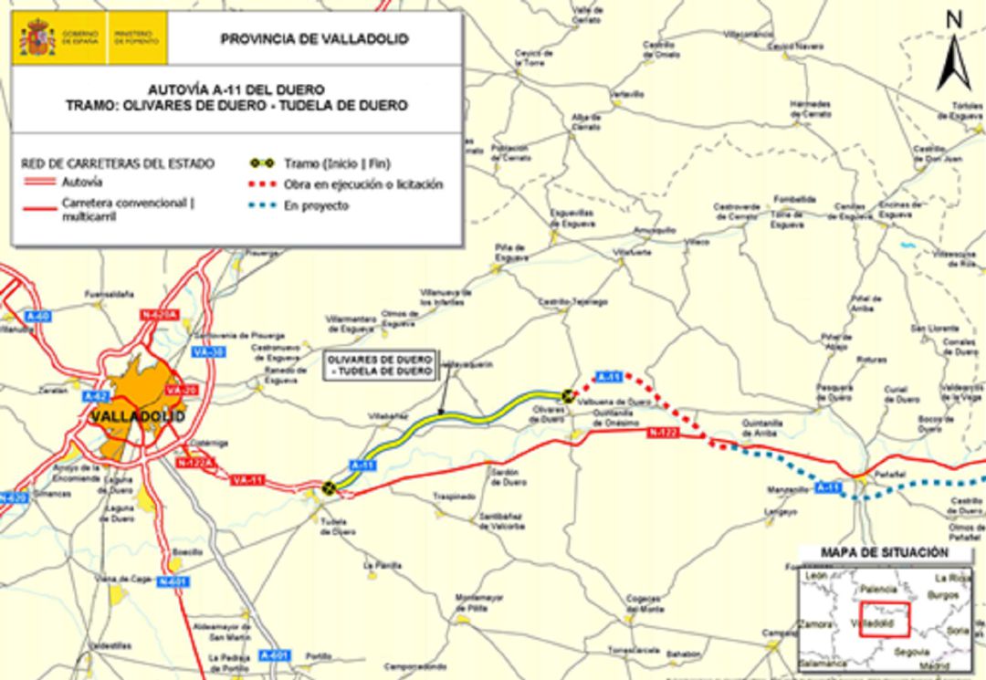Fomento inicia las obras de la A-11 desde Olivares a Tudela Fomento inicia las obras de la A-11 desde Olivares a Tudela