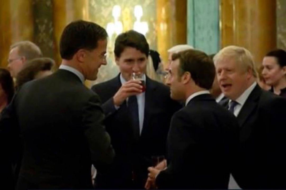 Trudeau, Macron y Boris Johnson en el vídeo en el que se burlan de Trump Trudeau, Macron y Boris Johnson en el vídeo en el que se burlan de Trump