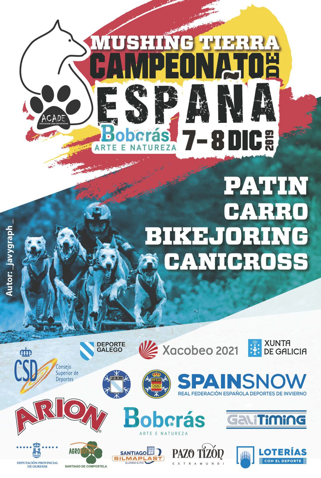 Campionato de España de Mushing Terra 2019, no concello de Boborás,os días 7 e 8 de decembro Campionato de España de Mushing Terra 2019, no concello de Boborás,os días 7 e 8 de decembro