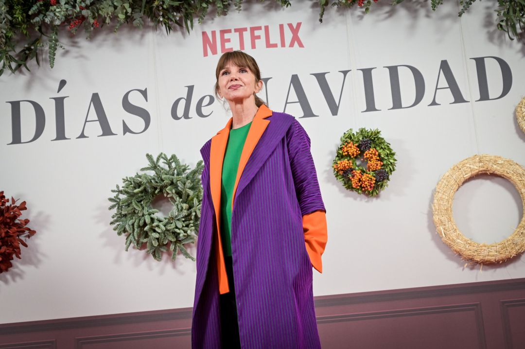 Victoria Abril, durante la presentación de 'Días de Navidad' Victoria Abril, durante la presentación de 'Días de Navidad'