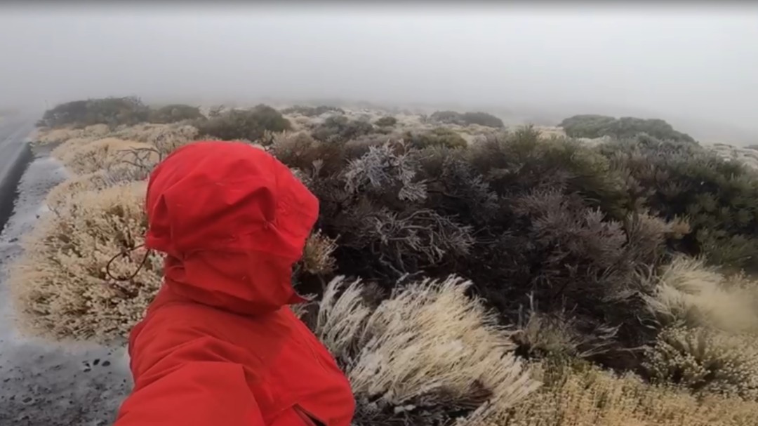 VÍDEO | Testigo de los primeros copos de nieve en El Teide