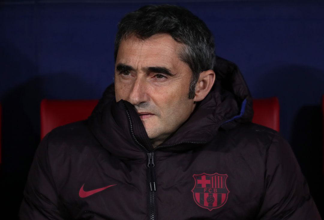 Valverde en el banquillo del Metropolitano Valverde en el banquillo del Metropolitano