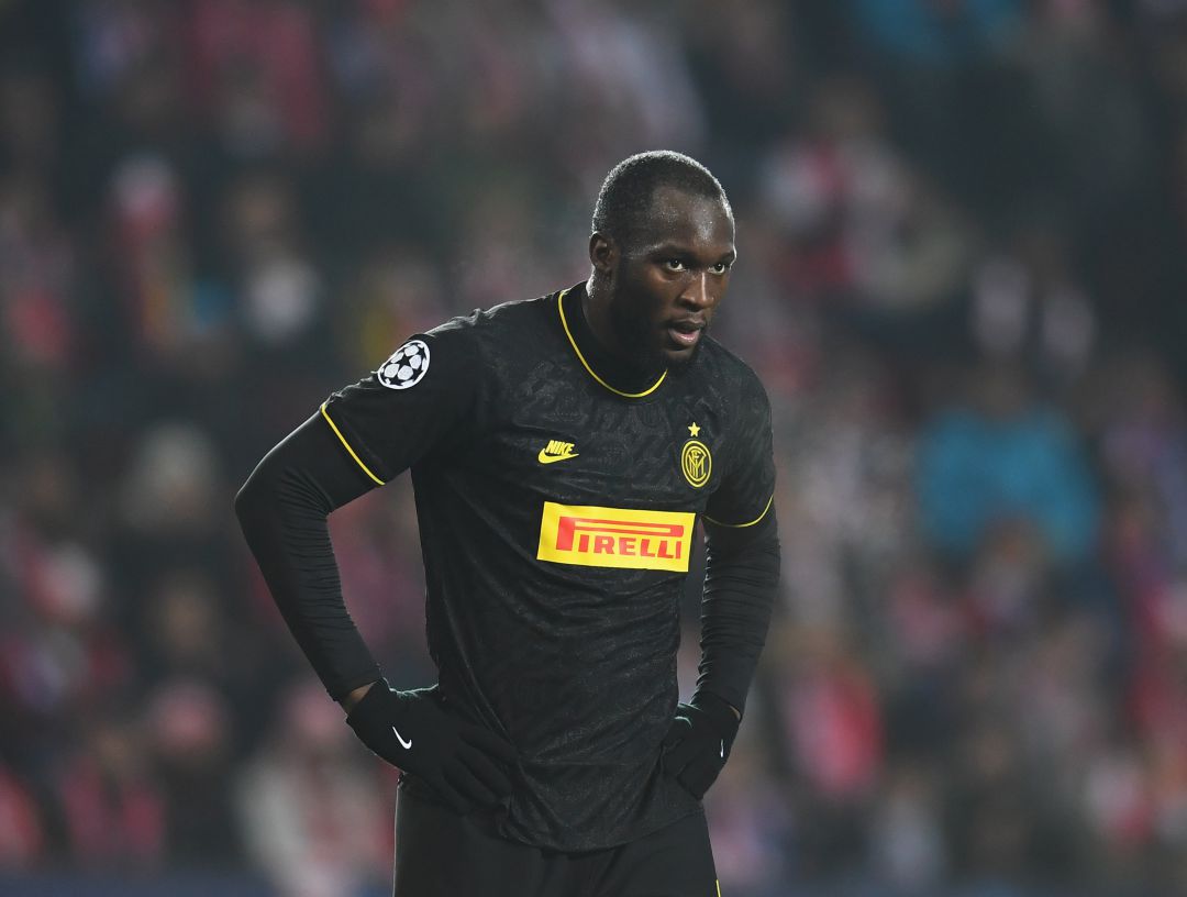 Lukaku, durante un partido de Champions contra el Slavia de Praga. Lukaku, durante un partido de Champions contra el Slavia de Praga.
