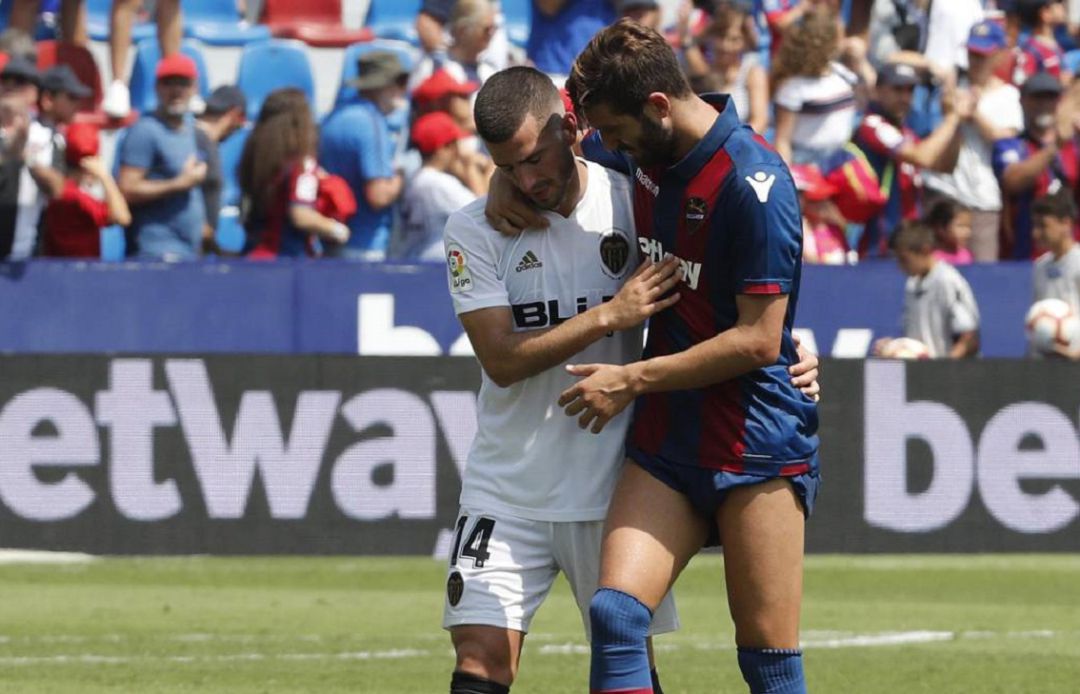 Campaña y Gayá en el último derbi en Orriols Campaña y Gayá en el último derbi en Orriols